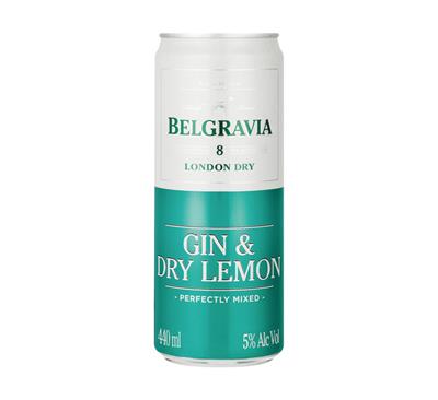 BELGRAVIA GIN AND DRY LEMON 440ML CANS