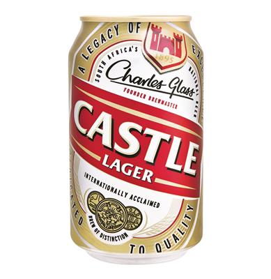 CASTLE LAGER 340ML CANS