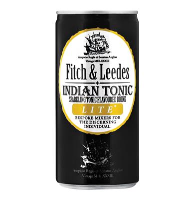 FITCH & LEEDES INDIAN TONIC SUGAR FREE 200ML CAN