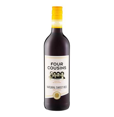 FOUR COUSINS NATURAL SWEET RED 750ML