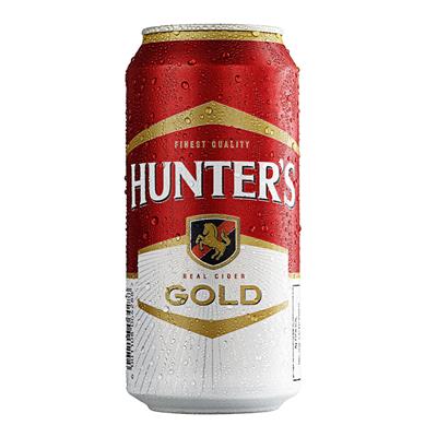 HUNTERS GOLD CANS 440ML